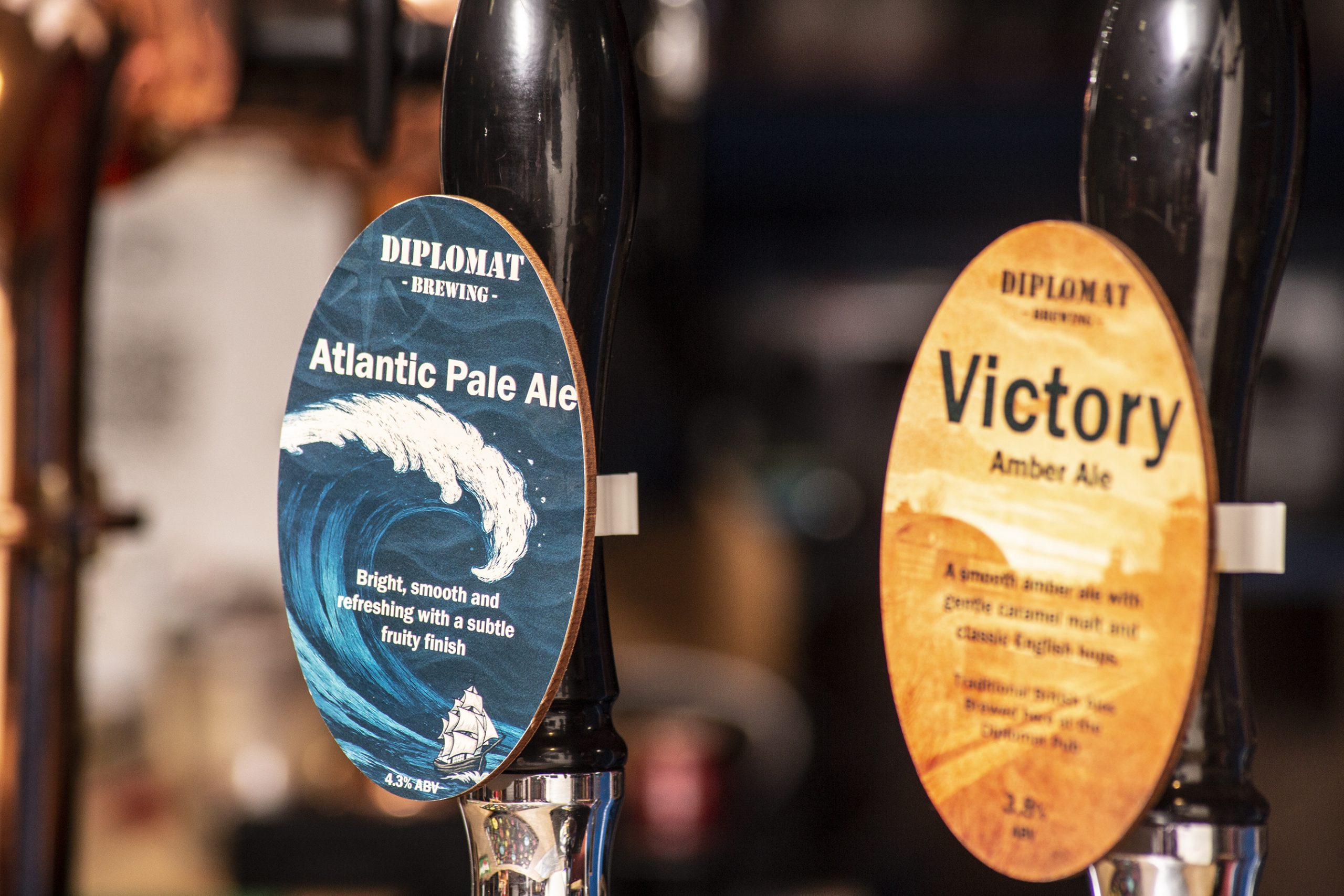 Atlantic and Victory from Diplomat Brewing on handpull